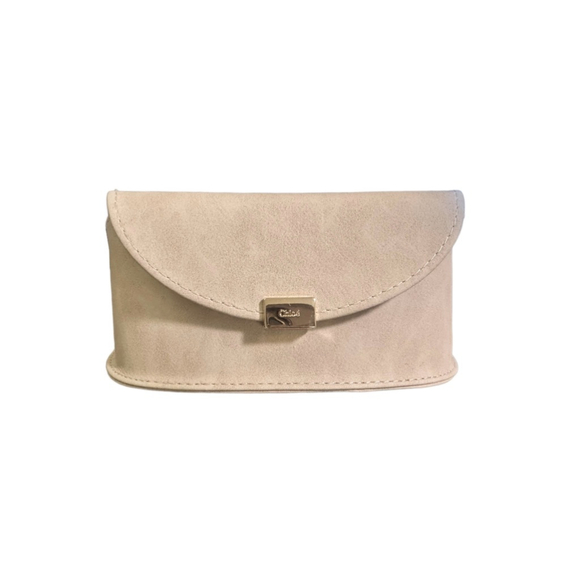 Chloe Accessories - Chloe Beige Sunglasses Case, gold logo hardware